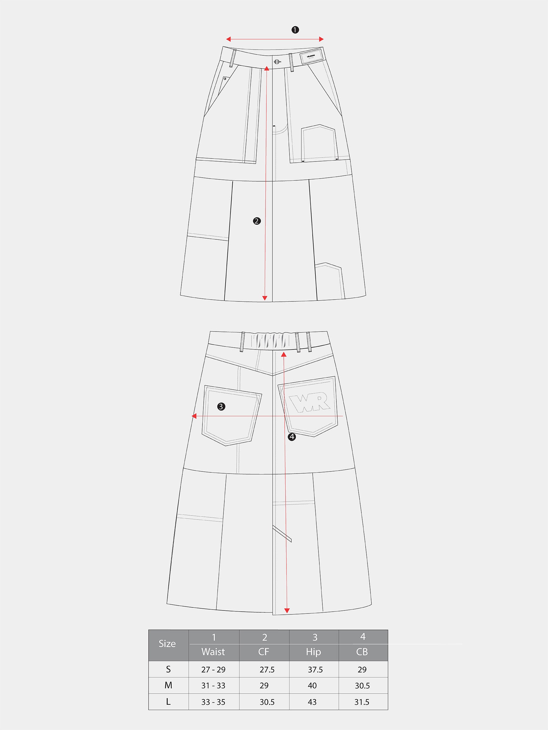 INSIDE/OUT skirt - LOT:001-i-9-size S